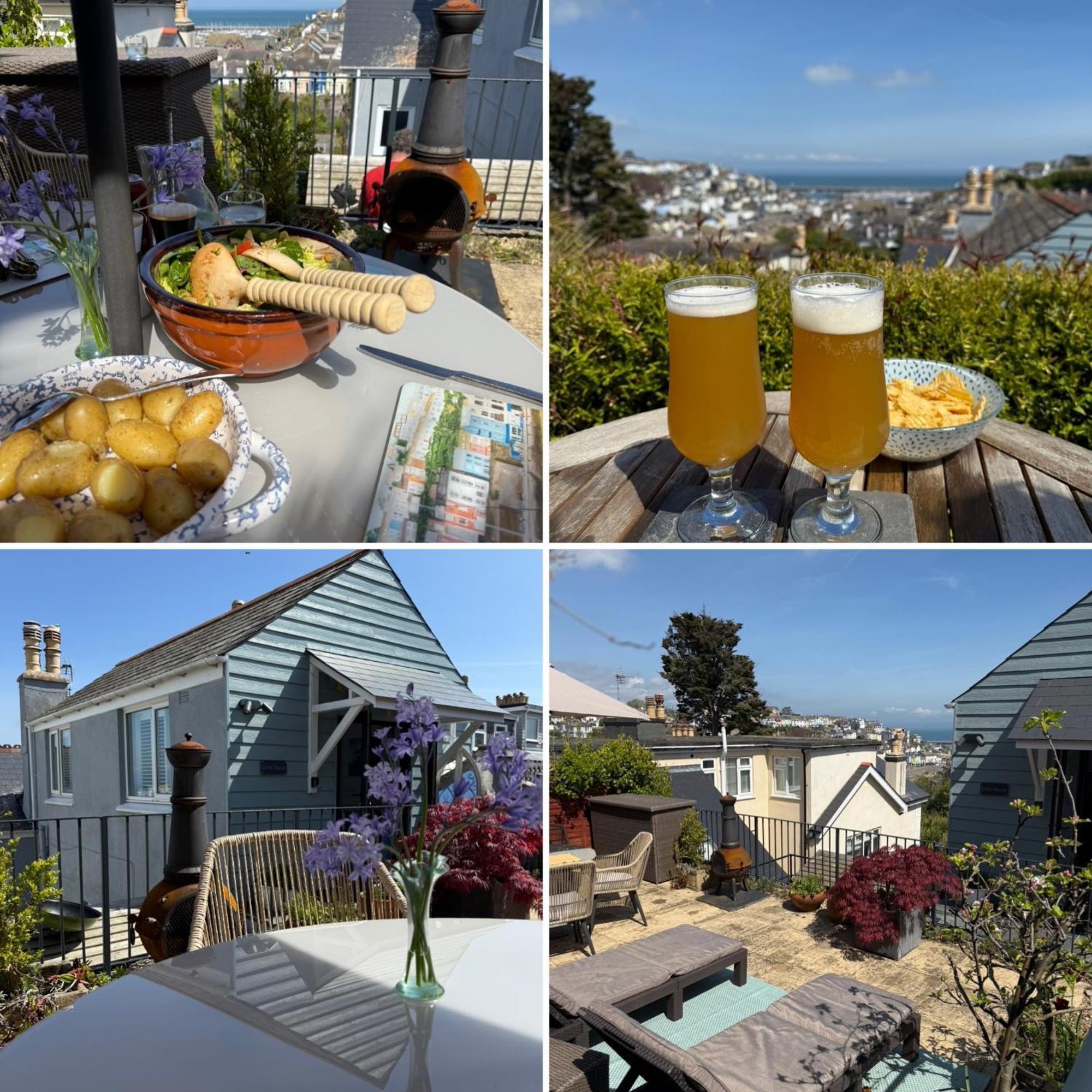 Little Trevio - Seaside Haven With Parking And Sea Views Lejlighed Brixham Eksteriør billede